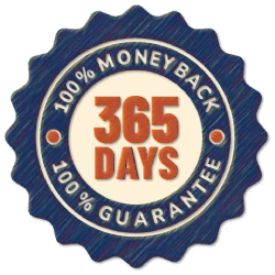 Spartamax 365-Day Money Back Guarantee Badge